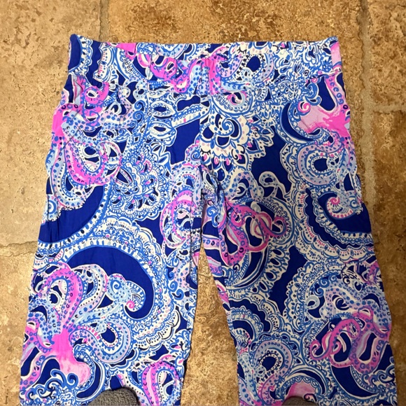 Lilly Pulitzer Blue and Pink Women’s Size Medium Pants - Picture 4 of 11